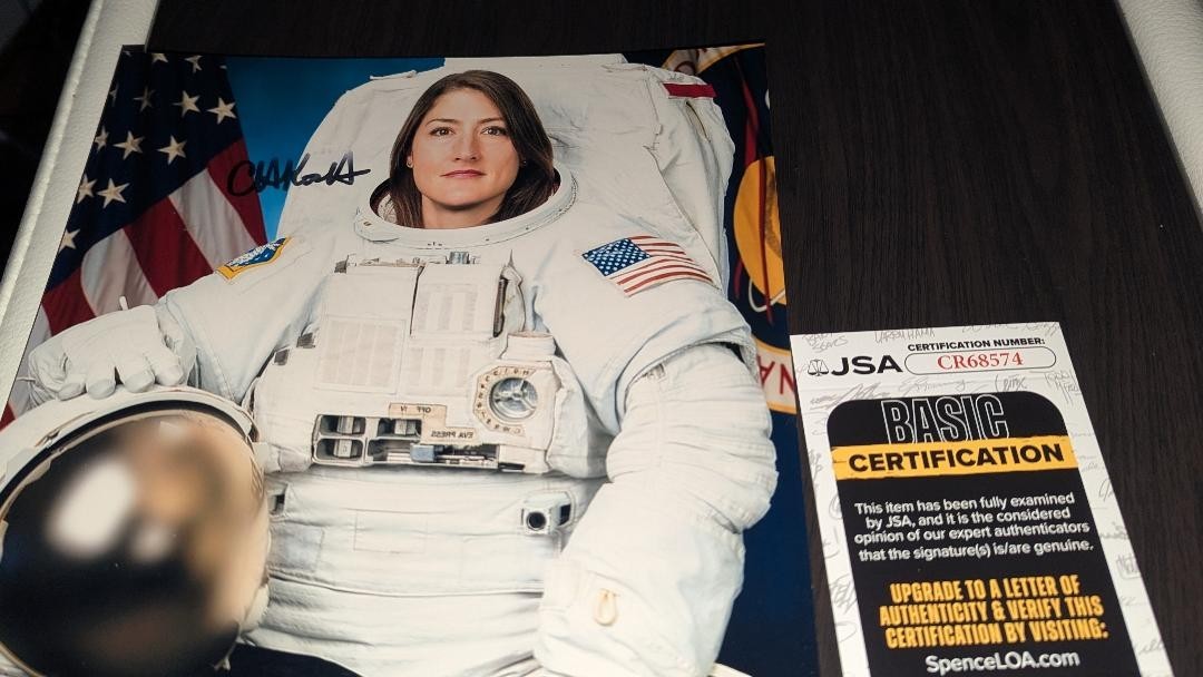 Christina Koch Astronaut Artemis NASA 1st Women Signed  8x10 Photo JSA COA