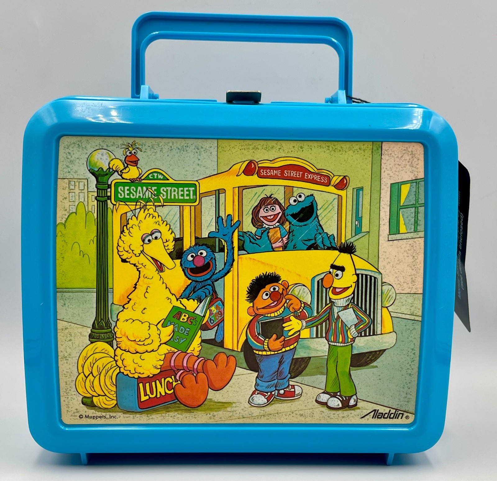 Vintage 1980s Sesame Street Aladdin Lunchbox & Thermos Set Brand New CTW Muppets