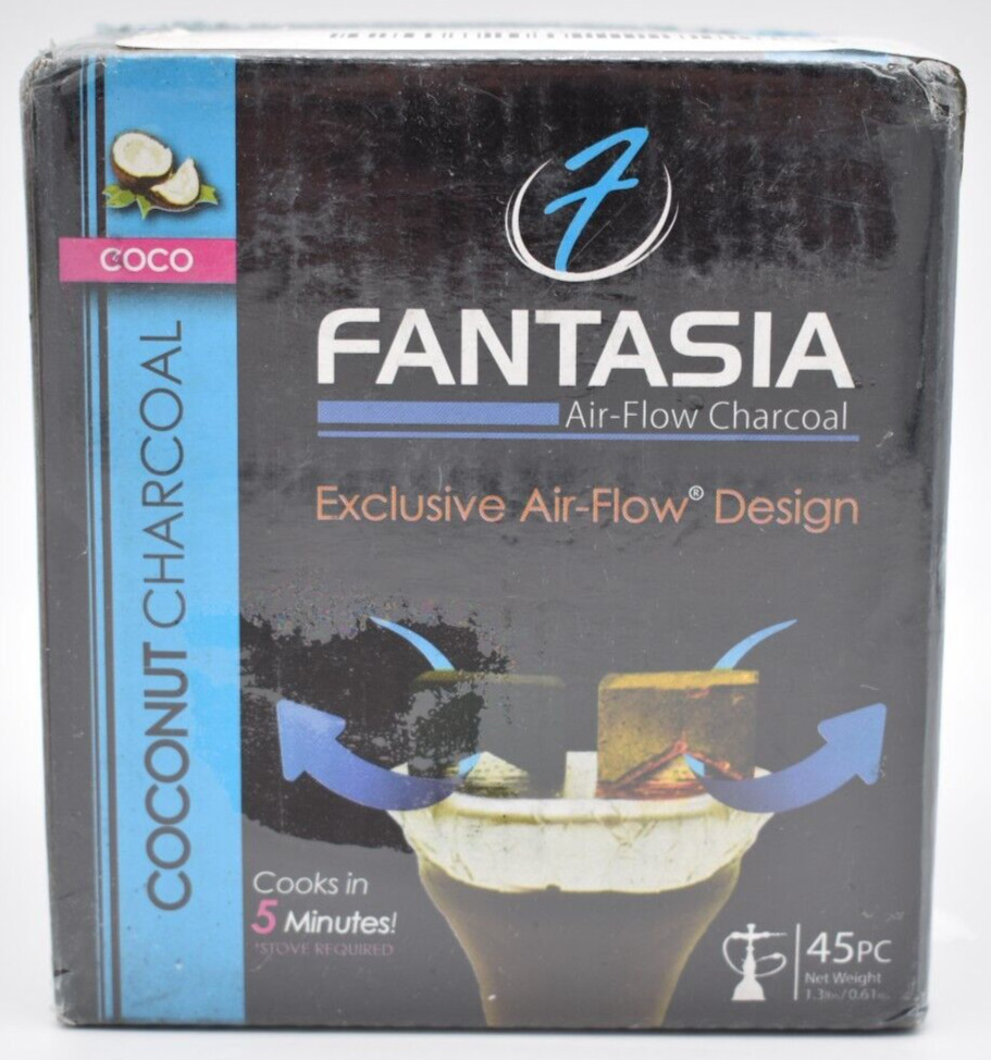 Fantasia Air-Flow Charcoal / Coconut Charcoal / 45pc / New