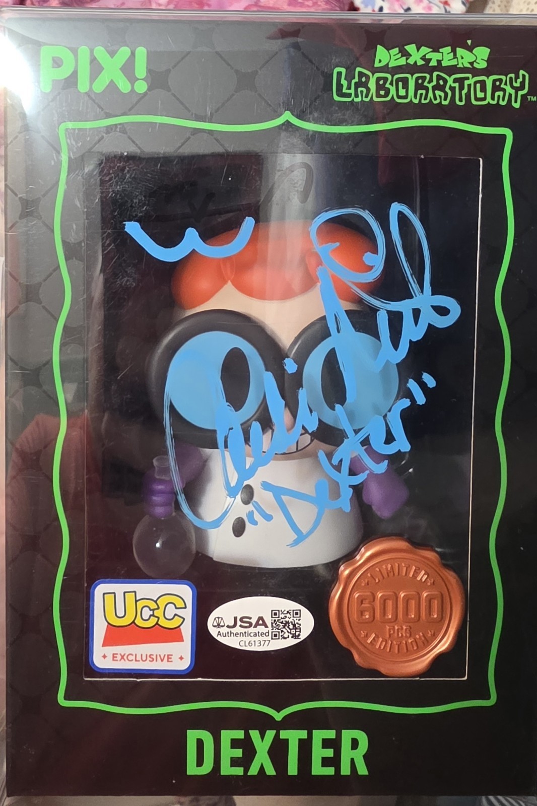 Thrilljoy Pix Dexter (LE 6000) UCC Exclusive Signed Candi Milo w/ JSA CL61377