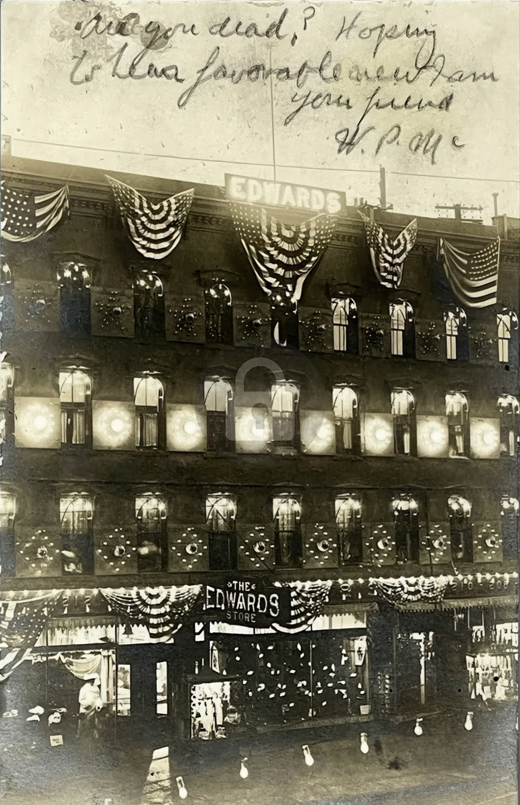 Syracuse NY E.W. Edwards Department Store Opening 1906 RPPC Photo Postcard COPY