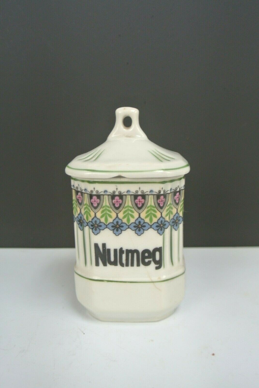 Vintage Czechoslovakia Pottery Jar \