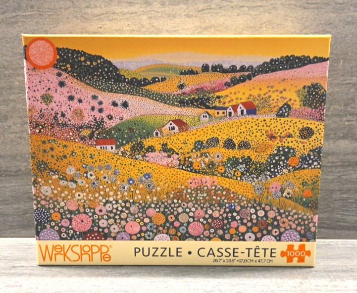 WerkShoppe 🌻🌷Wildflower Hills 1000 Piece Puzzle NIB sealed