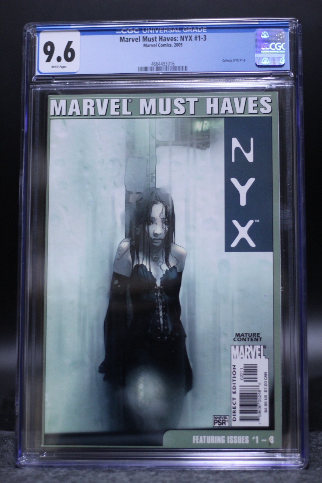 Marvel Must Haves: NYX #1-#3 (2005) #22 Middleton X-23 CGC 9.6 White Pgs Reprint