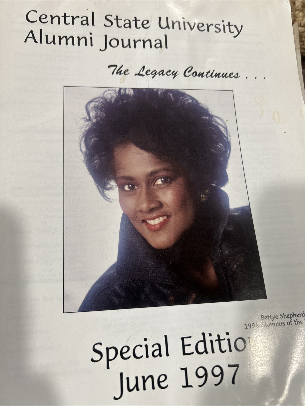 Central state University Alumni Journal, Special Ed. June 1997