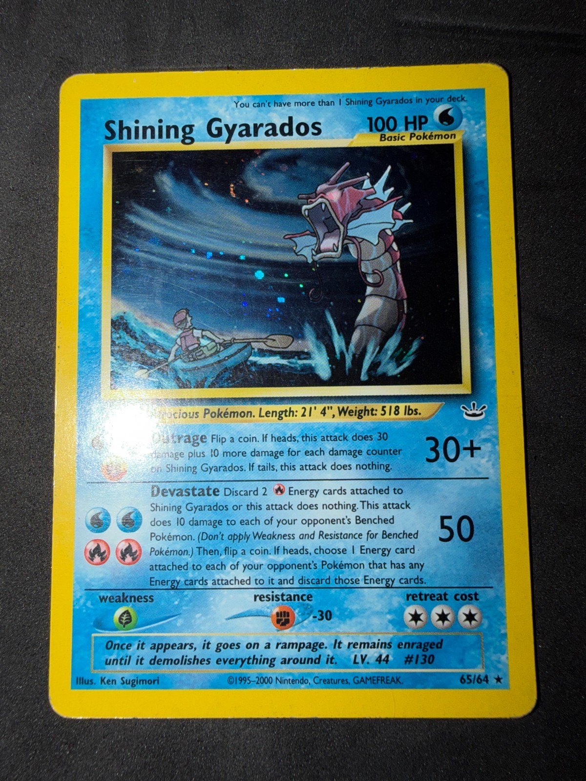 Pokemon Shining Gyarados 65/64 Neo Revelation Holo ENG