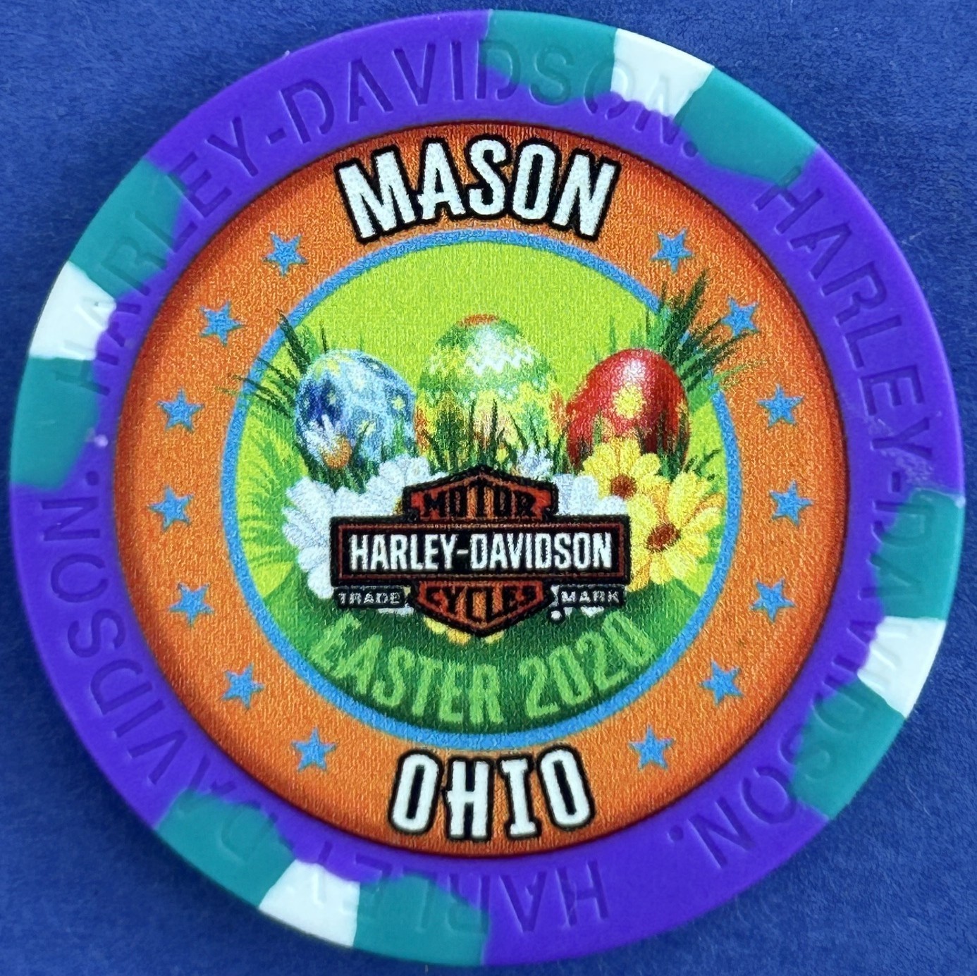 RELISTED Harley Davidson Poker Chip from Powder Keg HD in Mason, Ohio   EASTER