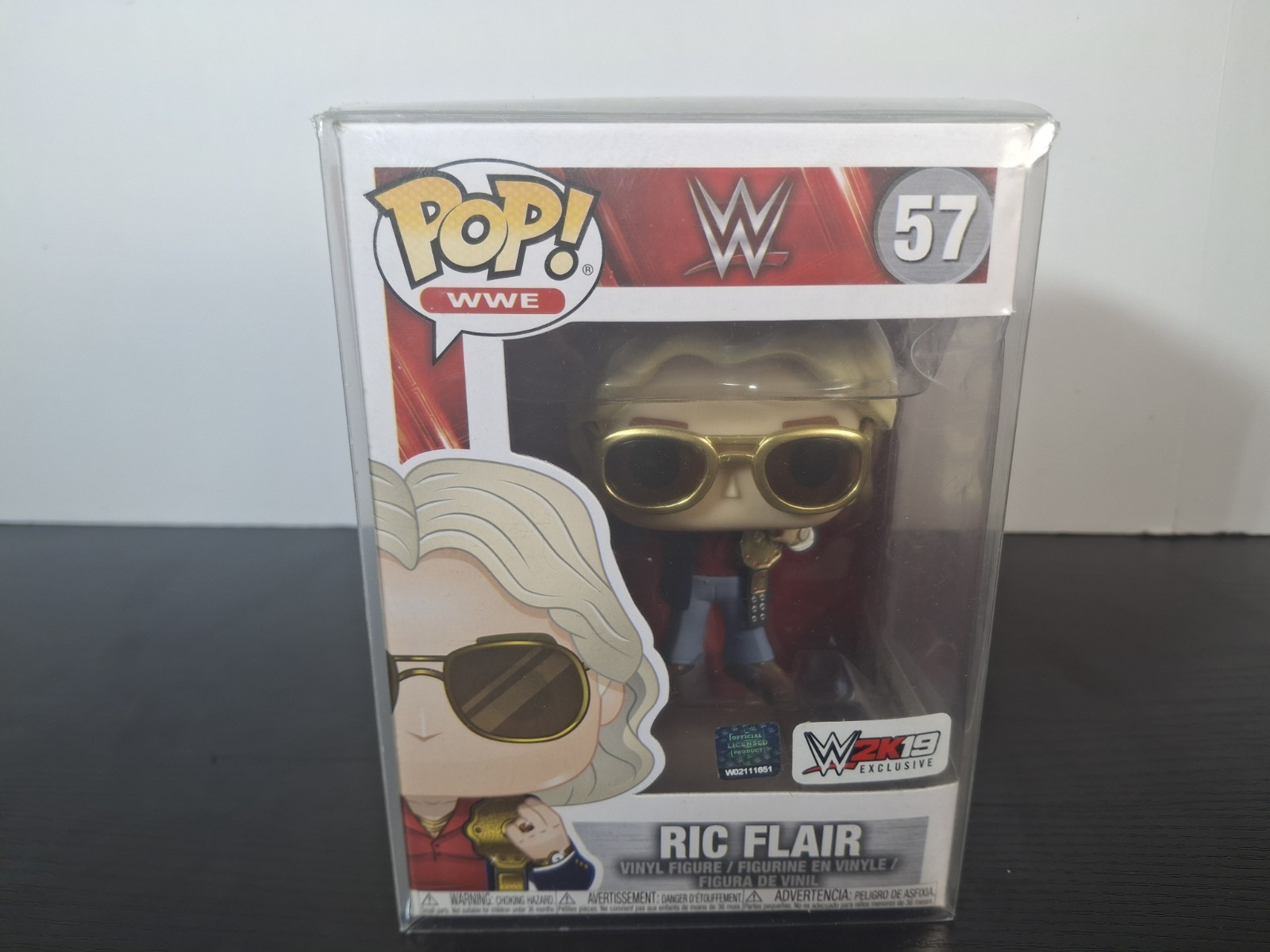 Funko Pop WWE Ric Flair #57 W/ Protector 2k19 EXCLUSIVE **READ