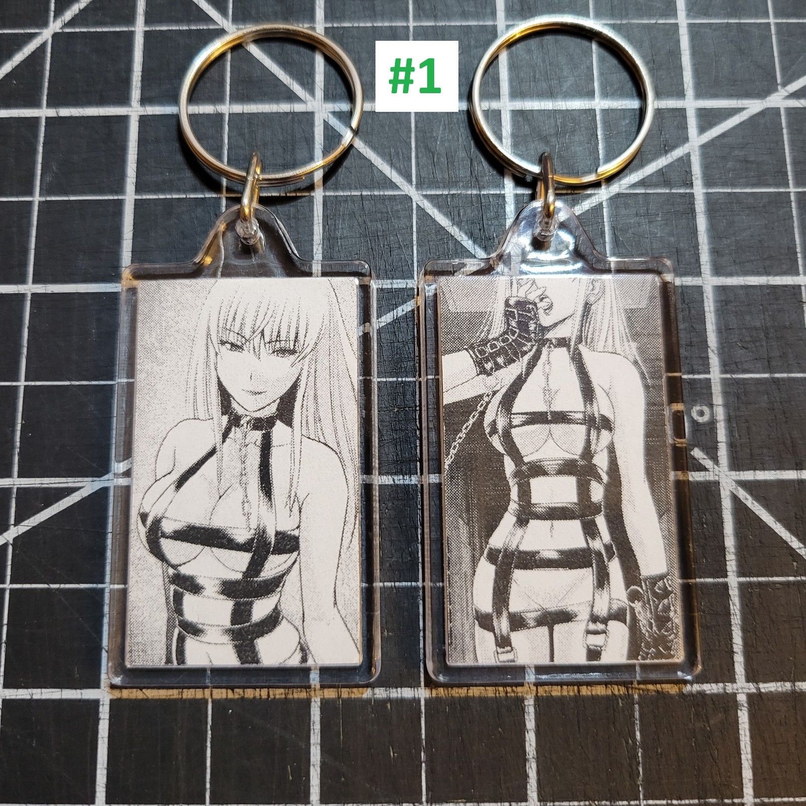 Mega Milk Manga Anime Ecchi Girl Waifu Otaku Lewd Ahegao Hand-Made Keychain