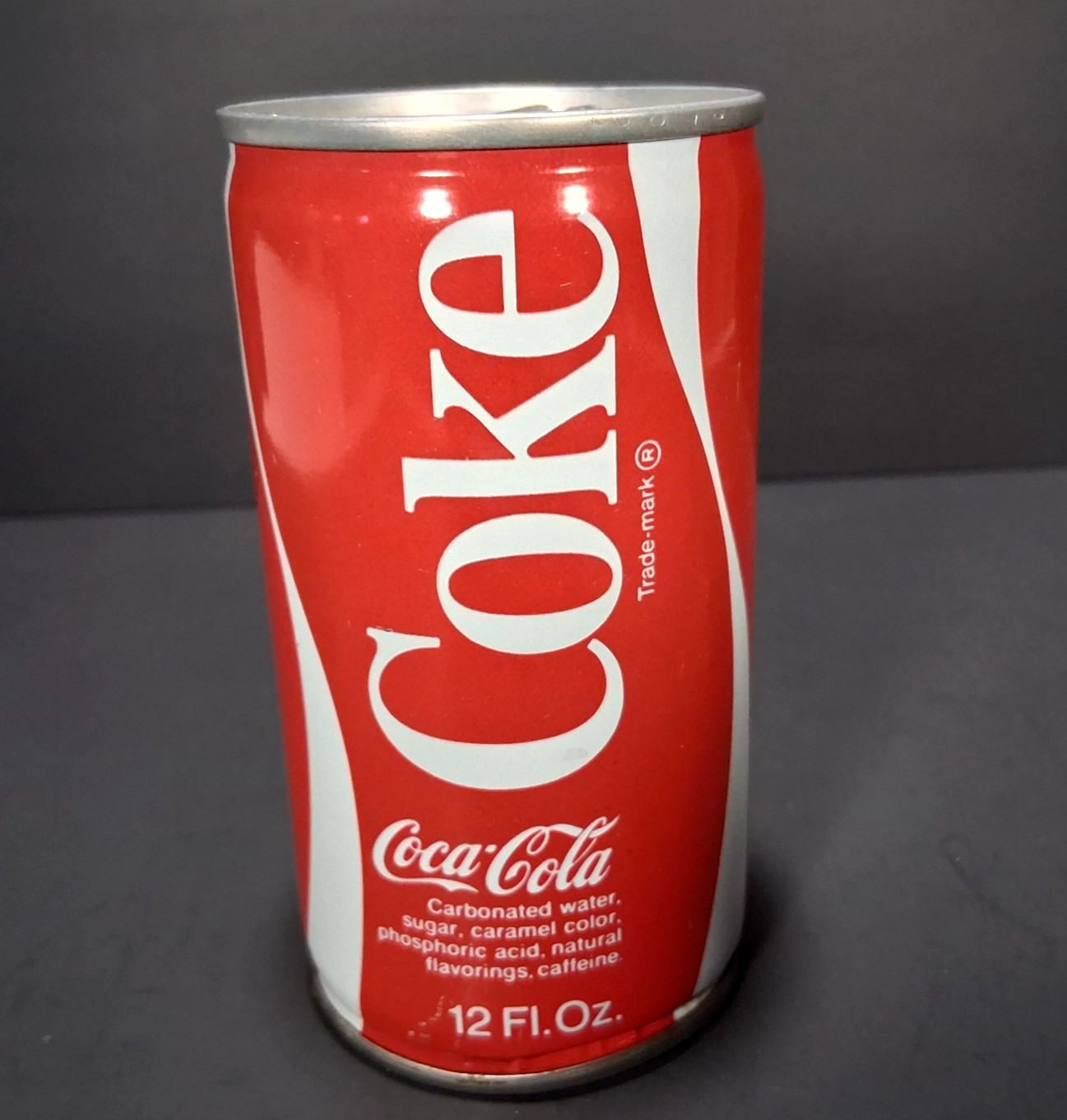 Vintage Coca-Cola Can Empty Sealed Pull Tab No Bar Code Factory Error 1977 or 78