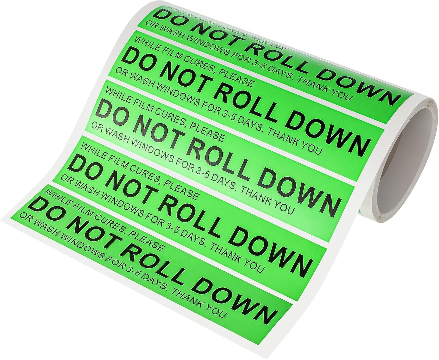 200 Pcs/Roll Do Not Roll down Window Stickers, Do Not Roll down Stickers Warning