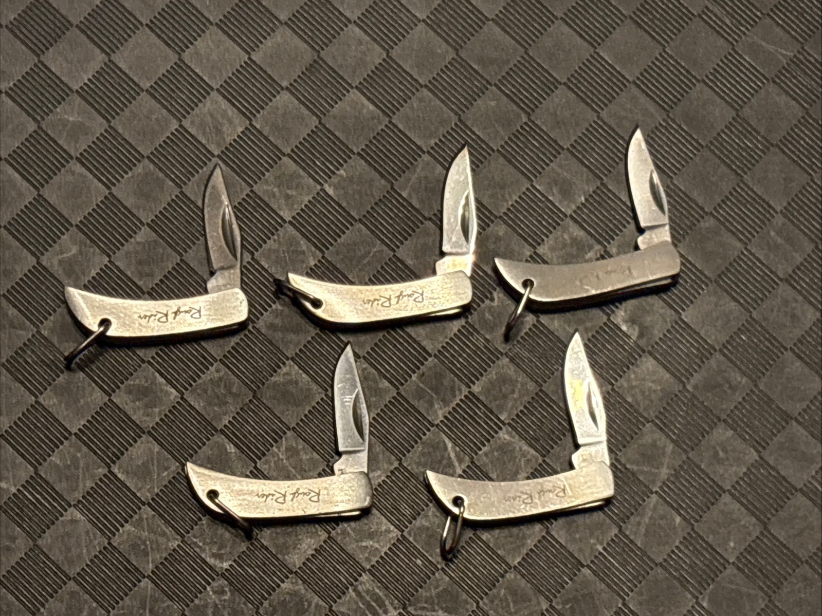 Lot Of 5 Tiny Rough Rider Keychain Knives