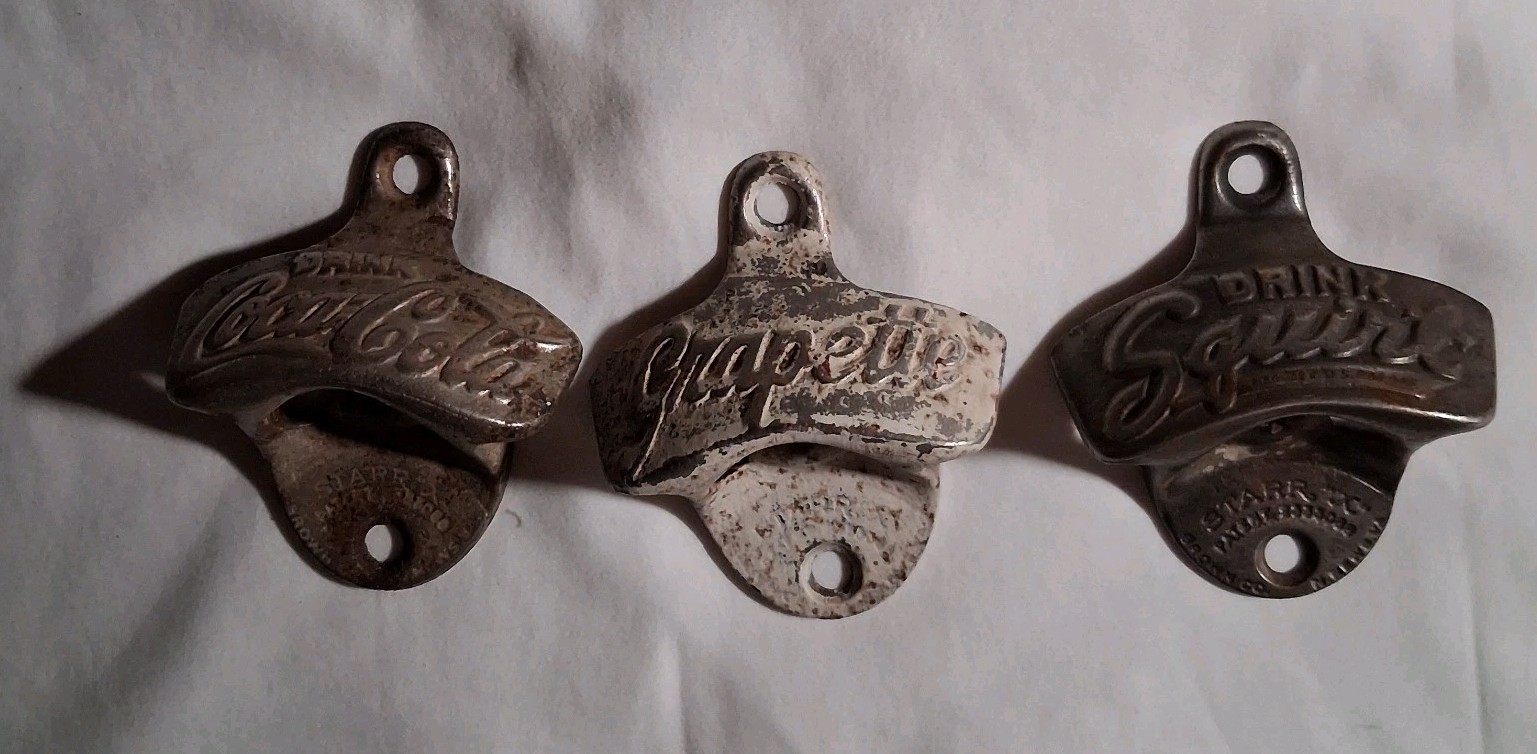 3 Vintage Starr X Wall Bottle Openers