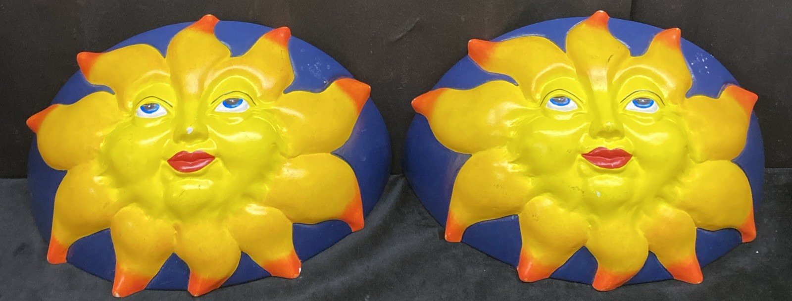 Wall Sconce Ceramic Wall Light  2006 Justice Design Sunshine Face Lot Of 2 READ
