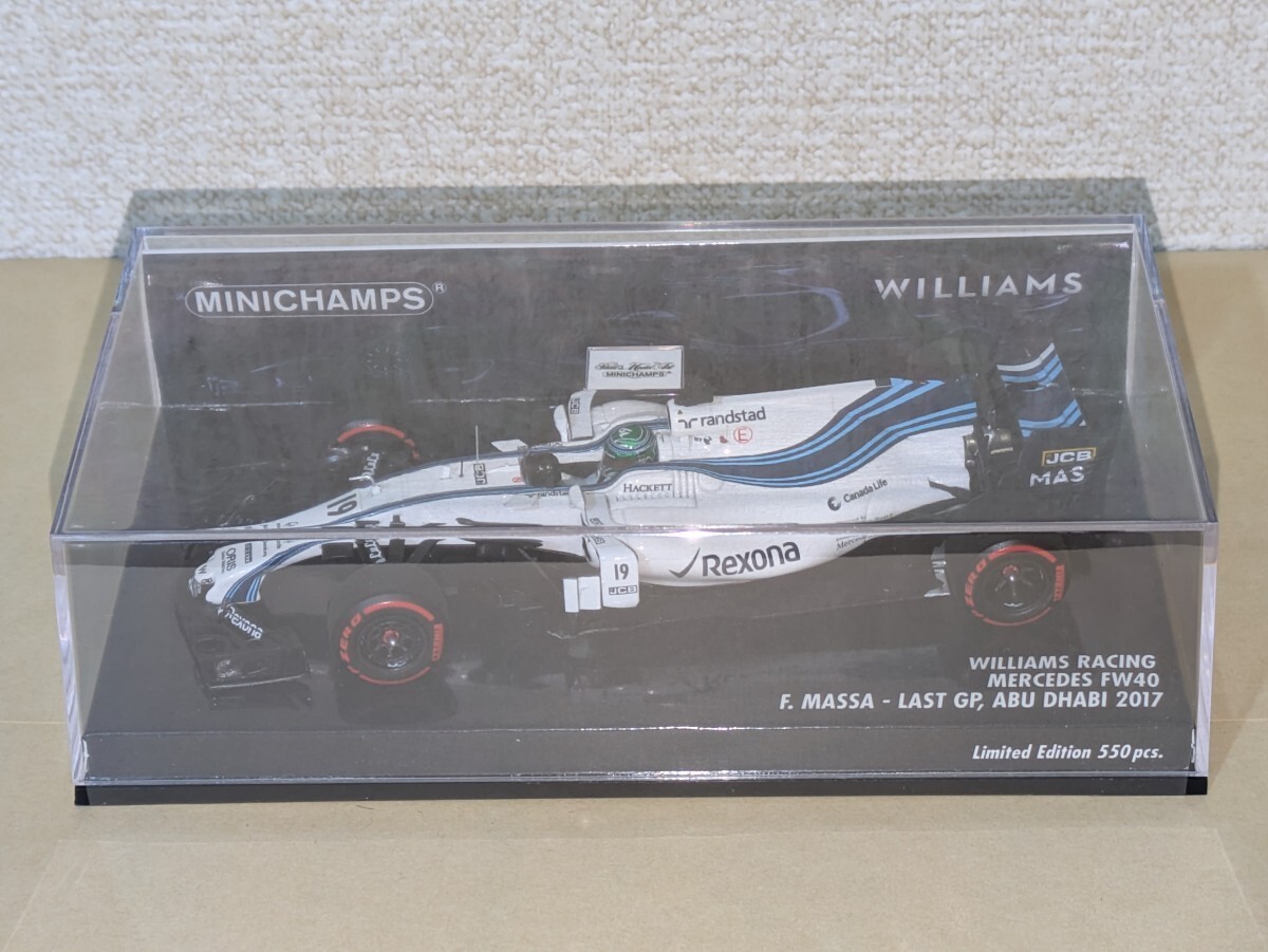 Williams Martini Racing Mercedes FW40 1/43 resin model Abu Last Race 14Y+ JAPAN