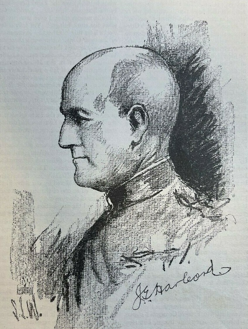 1925 Vintage Illustration general James B. Harbord