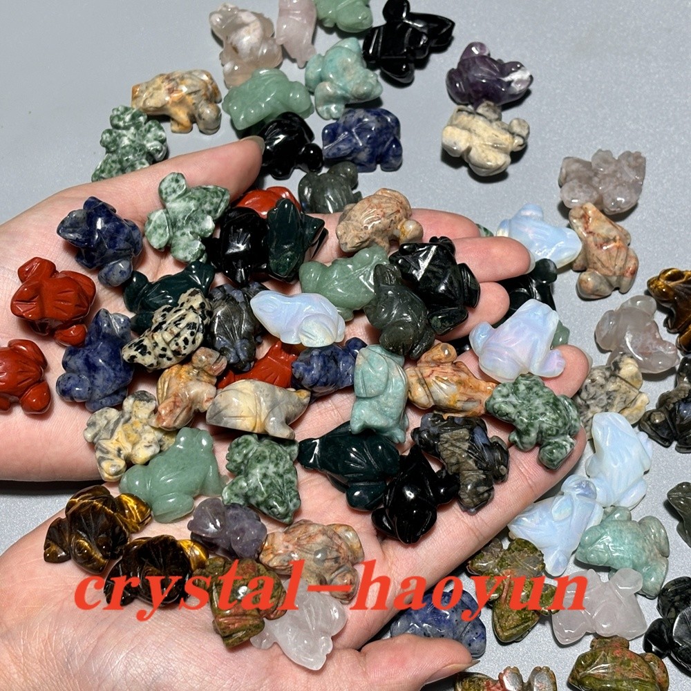 50pcs Natural Mix Quartz Animals Skull Carved Mini Crystal Skull Reiki Healing