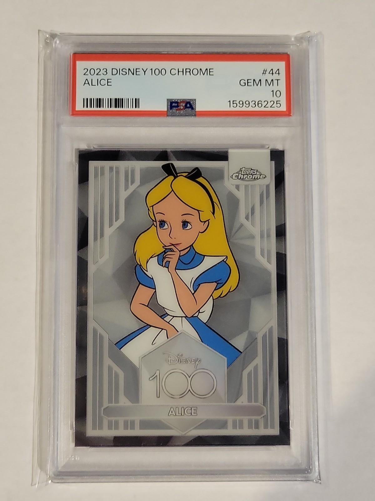 2023 Topps Chrome Disney 100 #44 Alice PSA 10