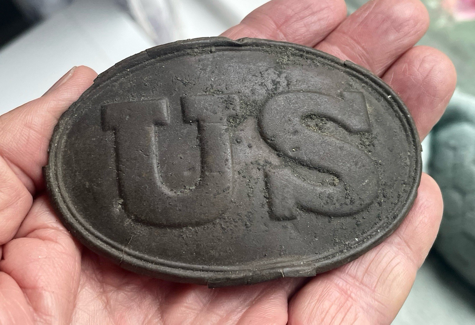 Civil War U.S. Belt Buckle w/ Puppy Paw  Hooks  Dug – Waugh Point , VA SG26