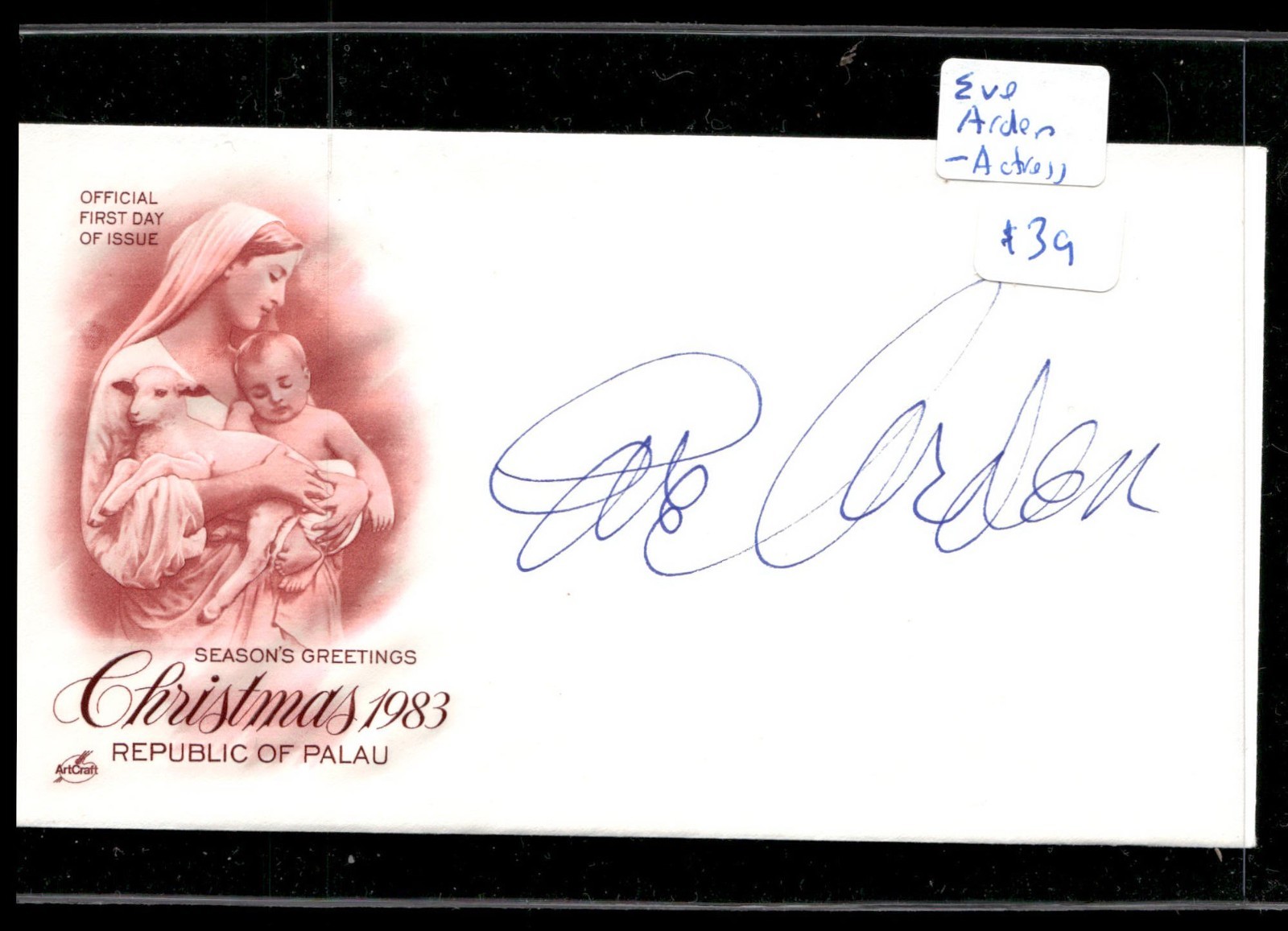 Actress Eve Arden Signed 1st Day Cover AUTO -Over 1000 First Day Autos 4 sale
