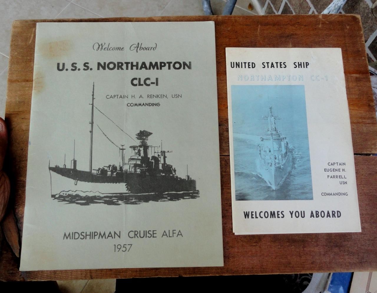 USS Northampton (CLC-1/CC-1) 1957 Cruise Book & Welcome Aboard Pamphlet