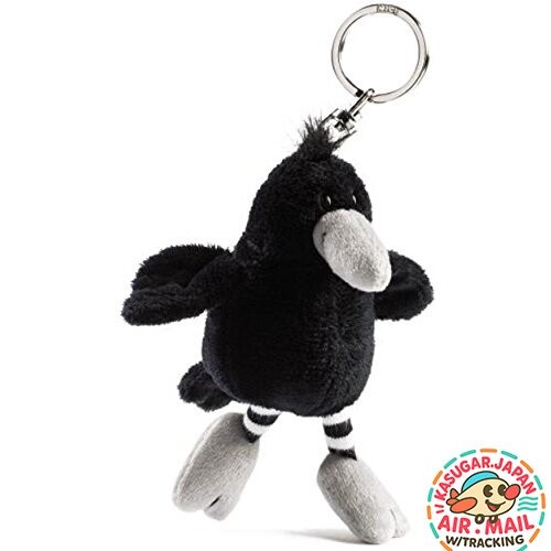 NICI Crow Silvio 10cm Bean Bag Plush Keyring fm Japan w/Tracking