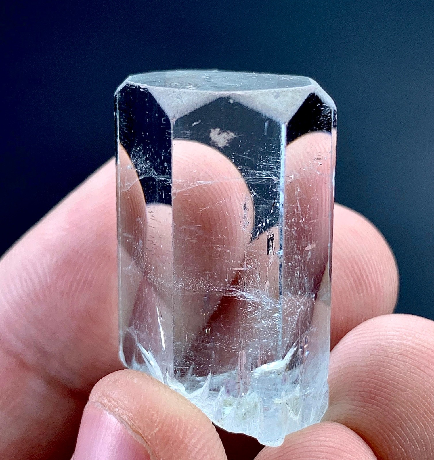 79 Carat Aquamarine Crystal Specimen From Skardu Pakistan
