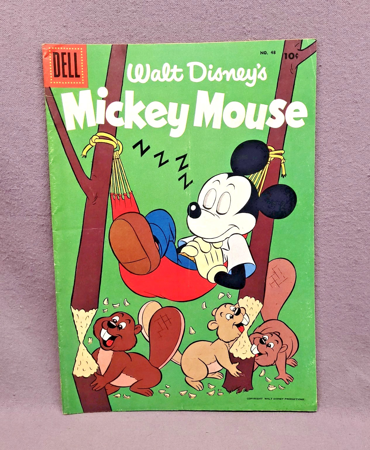 Vintage 1956 Dell Comics Walt Disneys Mickey Mouse No 48 Silver Age Goofy Donald