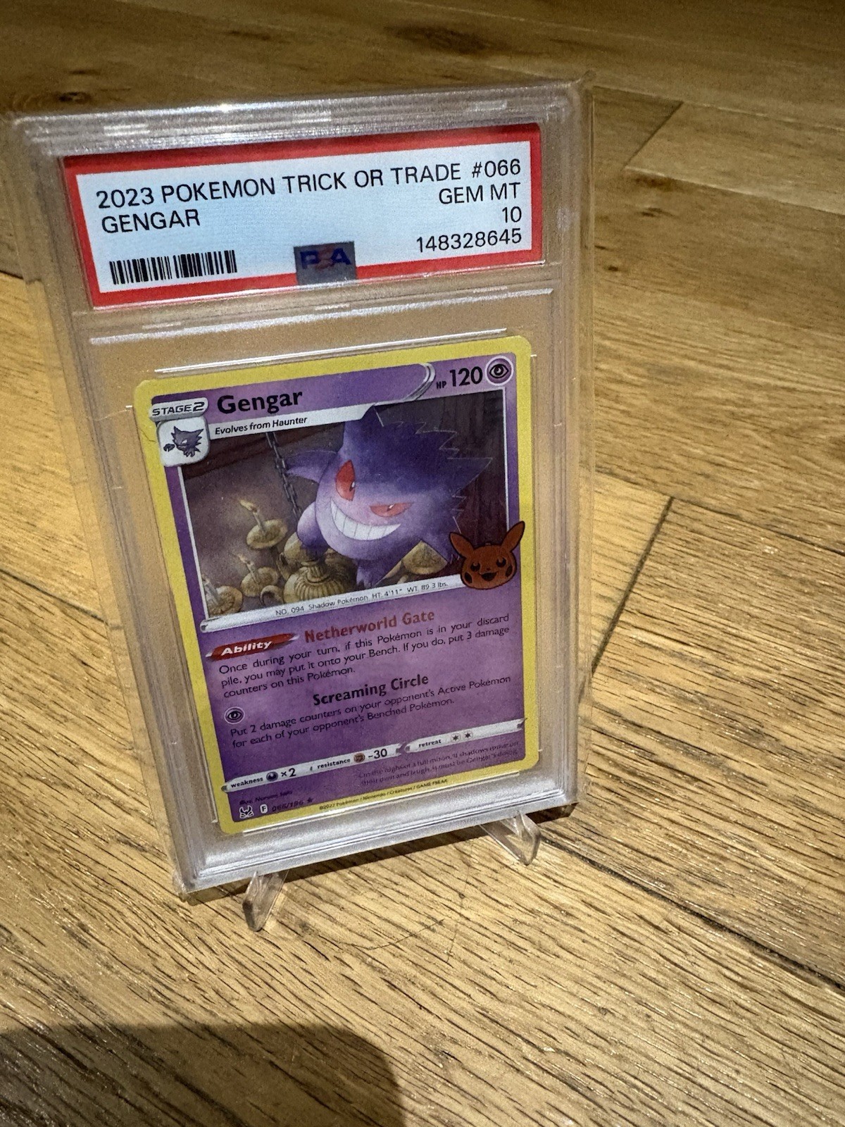 2023 POKEMON TRICK OR TRADE #066 GENGAR PSA 10