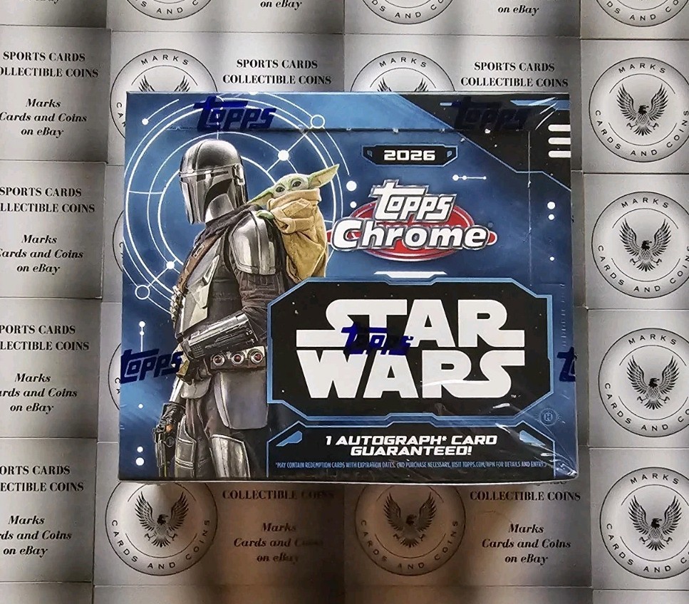 2026 Topps Chrome Star Wars Hobby Box - 1 Auto per Box 2026 Topps Chrome Star Wars Hobby Box - 1 Auto per Box