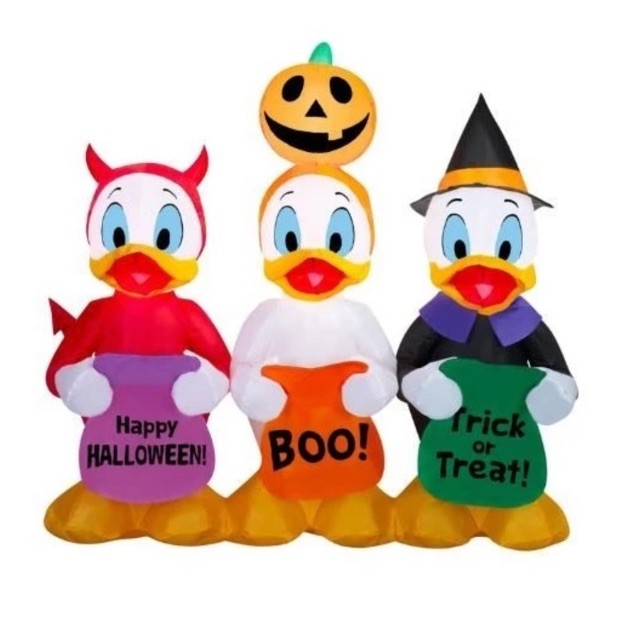 5 Ft HUEY DEWIE AND LOUIE Airblown Yard Inflatable DONALD DUCKS NEPHEWS 