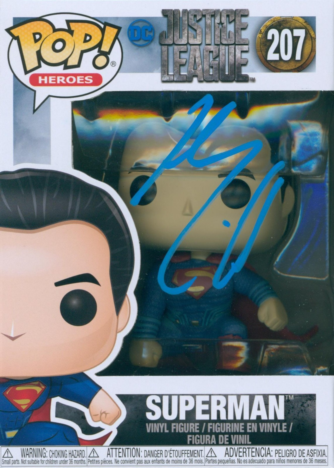 Henry Cavill Signed Superman Justice League Funko 207| SWAU WITNESS