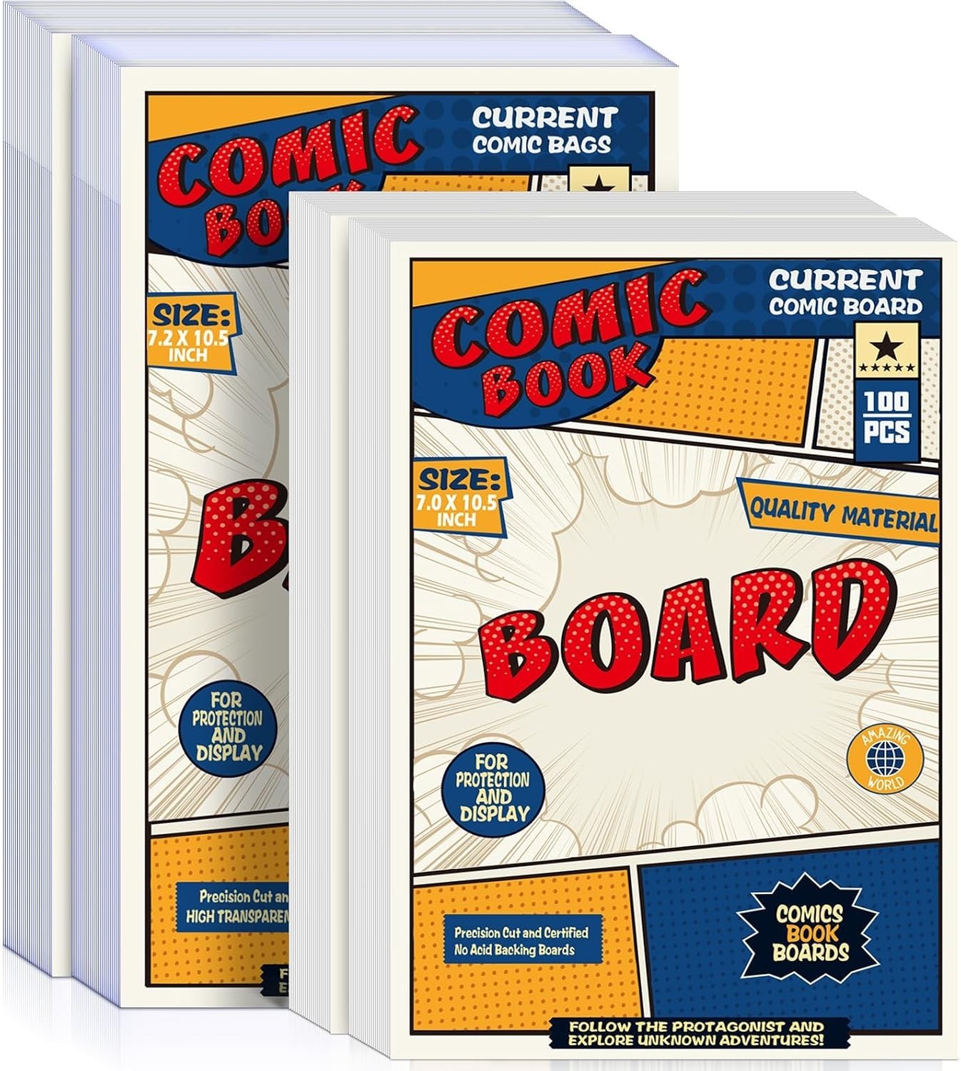 200 Pack Current Comic Book Bags and Boards - 400pc Mega Pack Search on Amazon