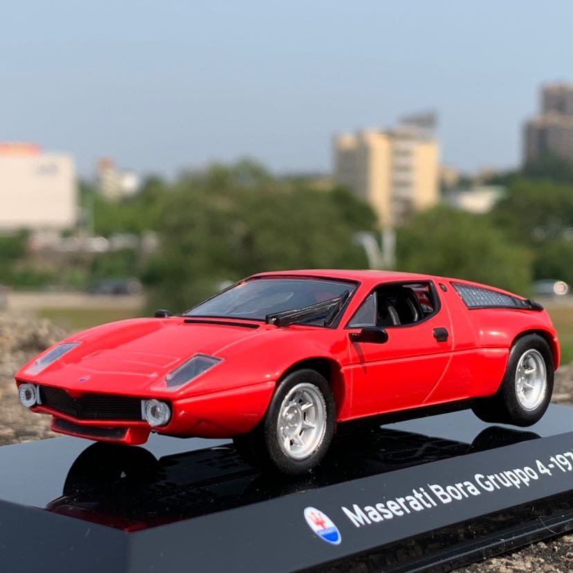 1:43 Maserati Bora Gruppo 4 1973 Italian Racing Diecast Model Car Red