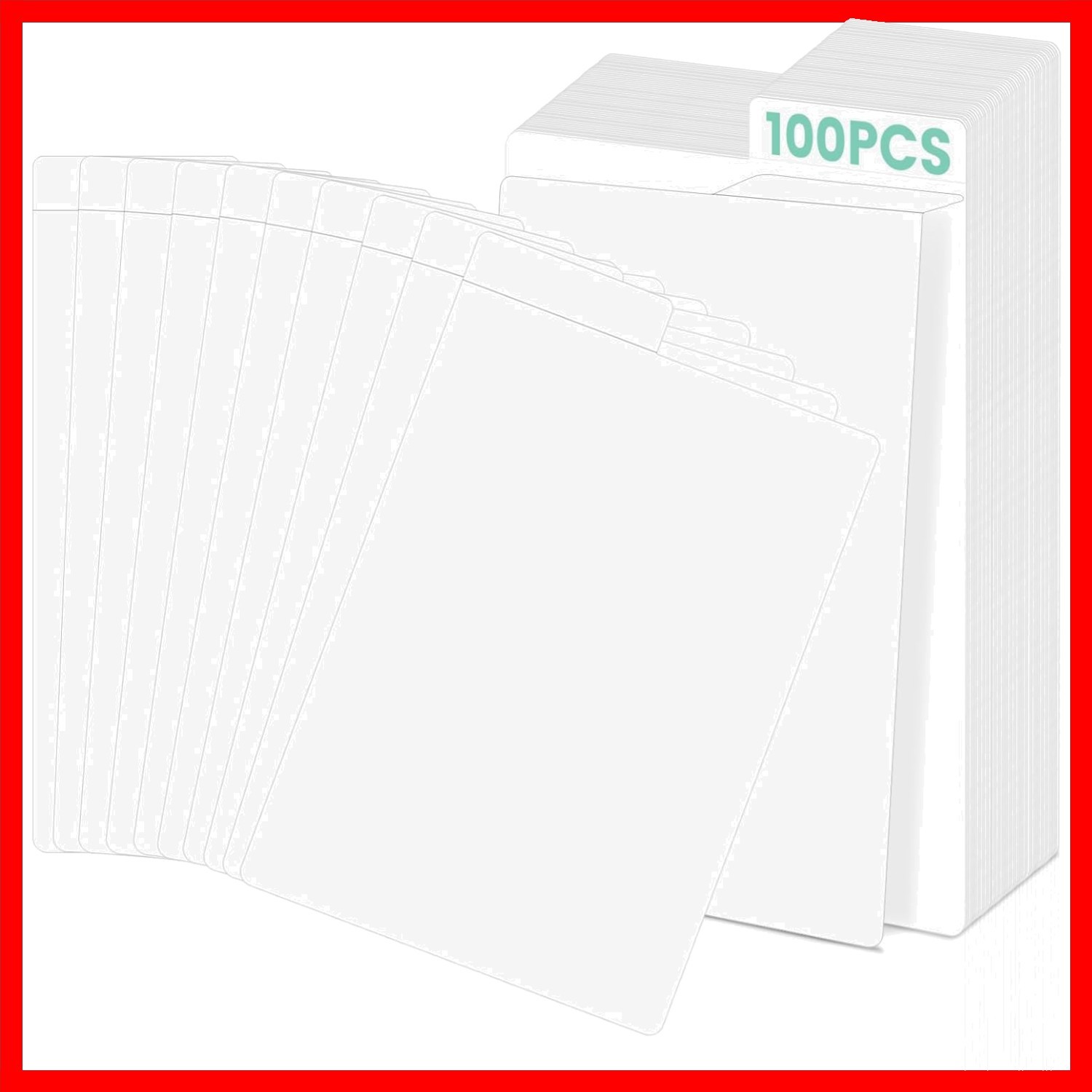 100 Pack 24pt Cardboard Comic Book Dividers 11.26