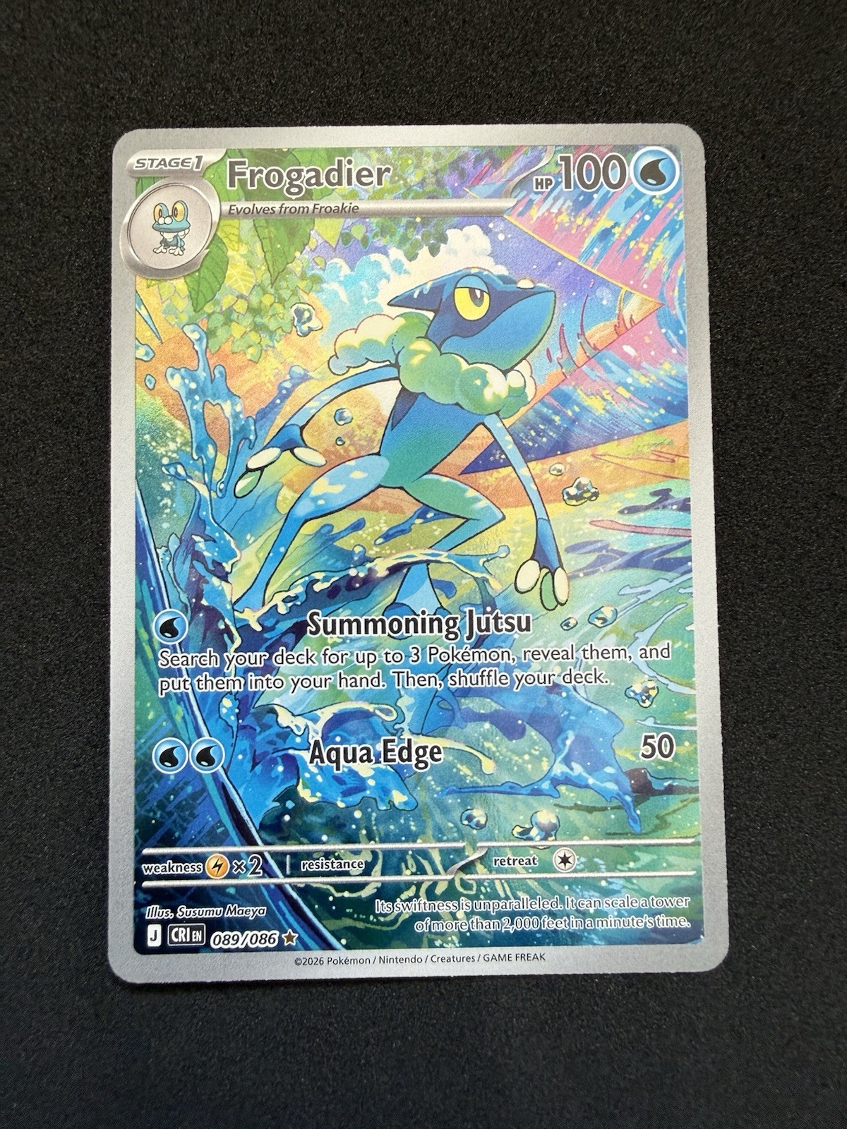 Pokemon Frogadier 089/086 Chaos Rising Holo NM
