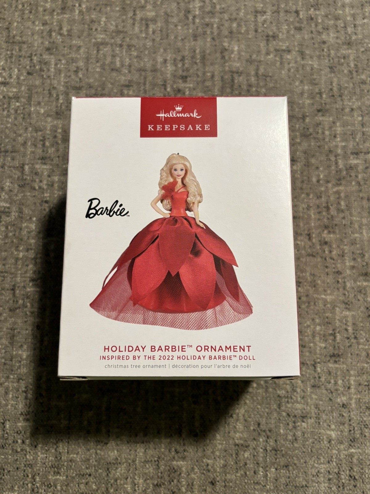 2022 Hallmark Keepsake Holiday Barbie Christmas Ornament 