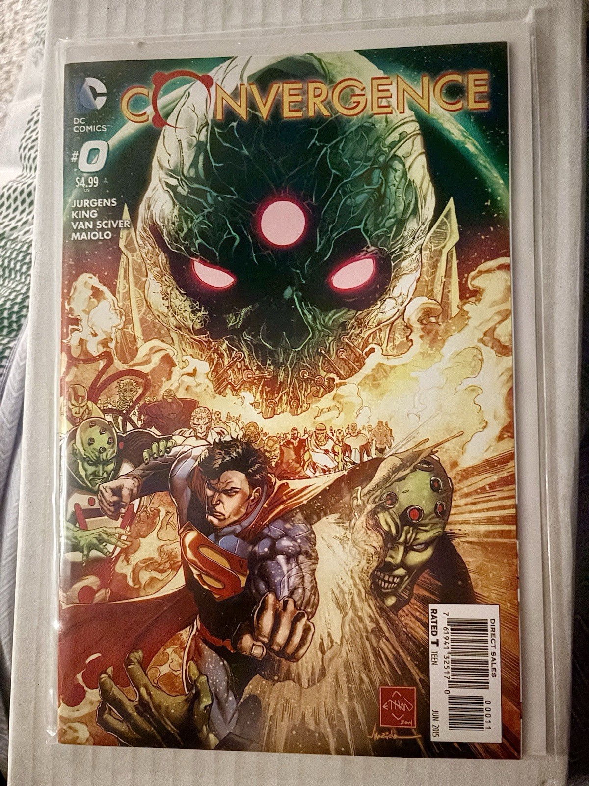 DC Comics Convergence #0 (2015 Modern Age) Jurgens King Van Sciver Single Issue