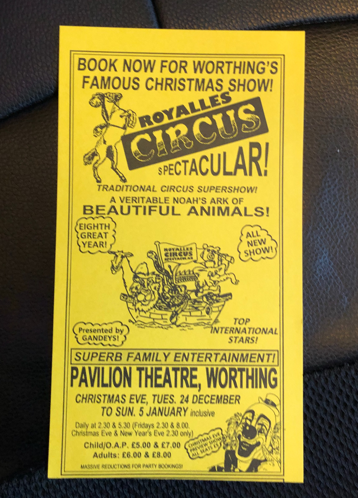 Royalles Circus Flyer.