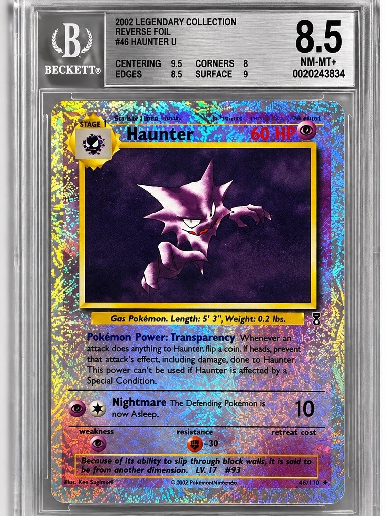 Pokemon Haunter 46/110 Reverse Foil Legendary Collection BGS 8.5