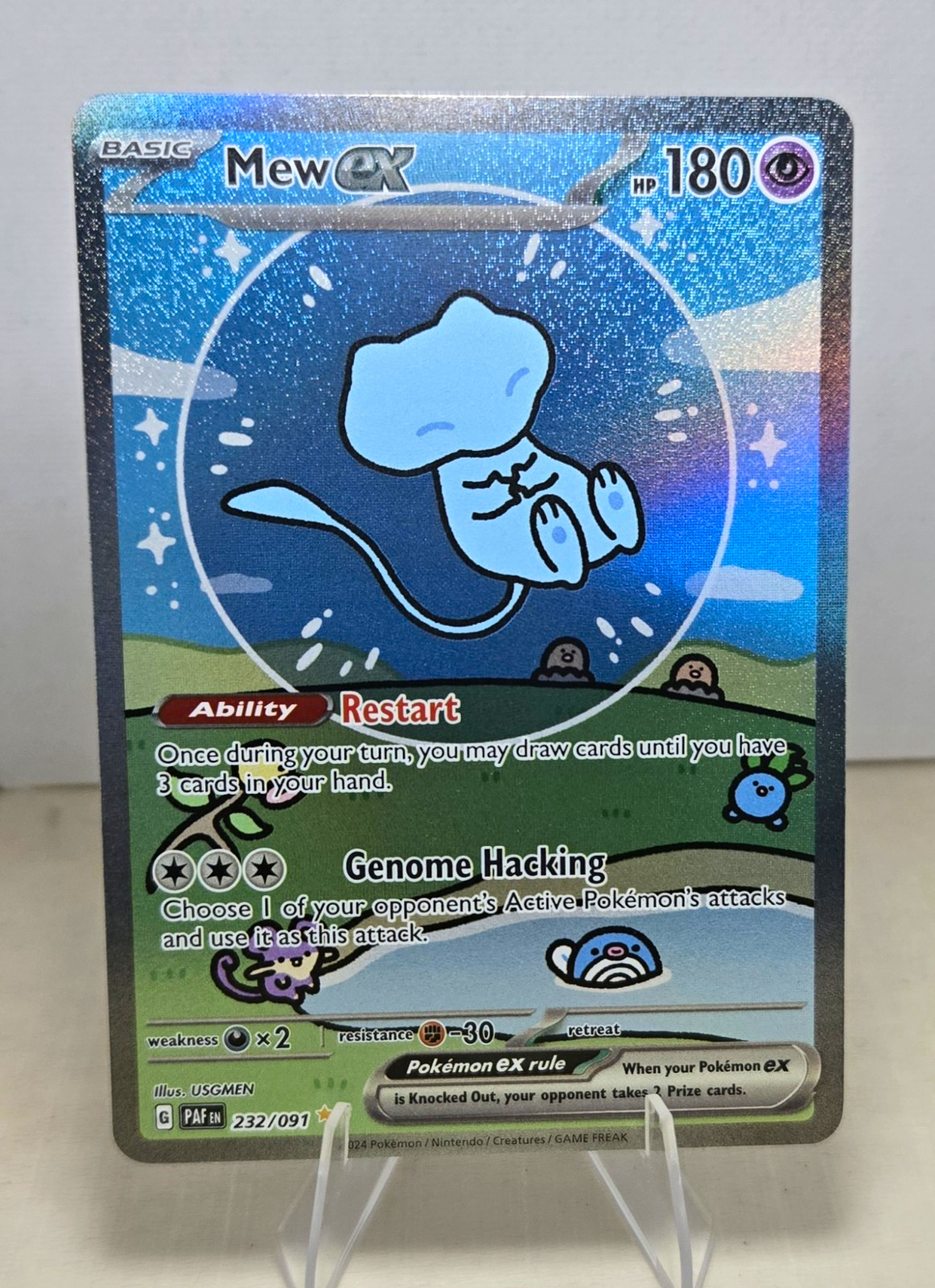 Bubble Mew ex 232/091 SV Paldean Fates Full Art Holo English