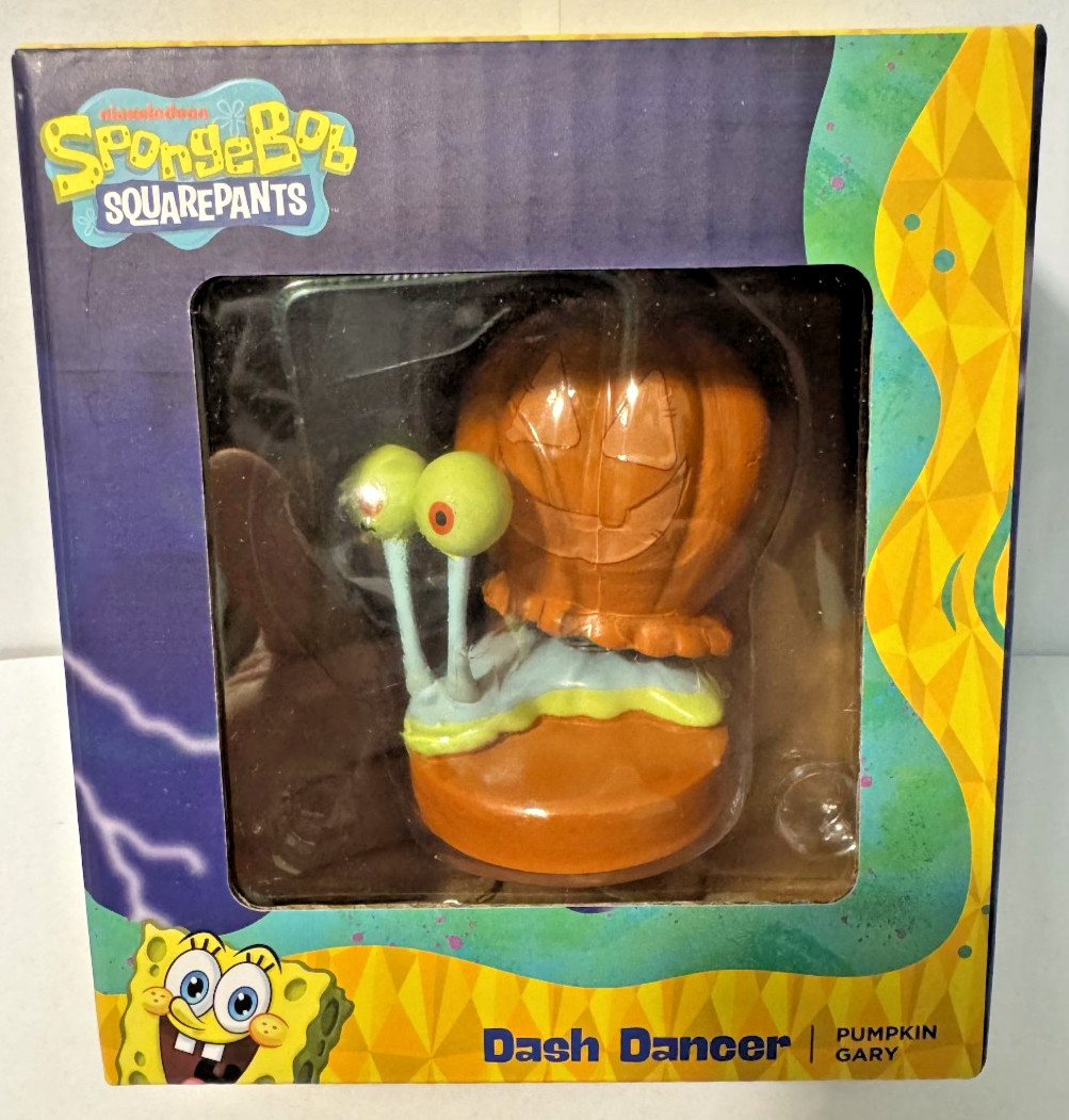 SpongeBob SquarePants Pumpkin Gary Car Dashboard Dash Dancer Surreal Halloween
