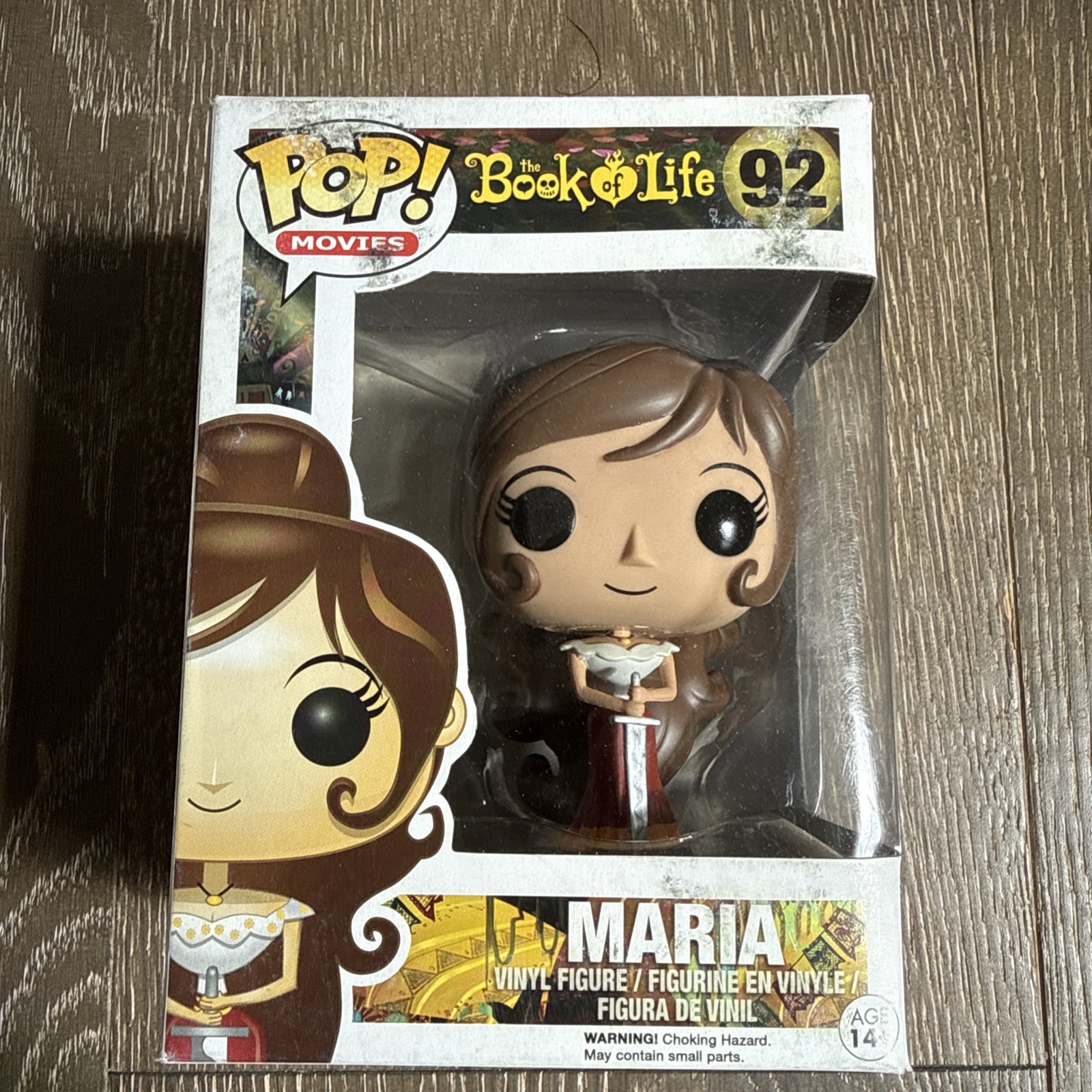 Funko Pop Movies The Book of Life Maria #92 Vinyl Figure Boxed