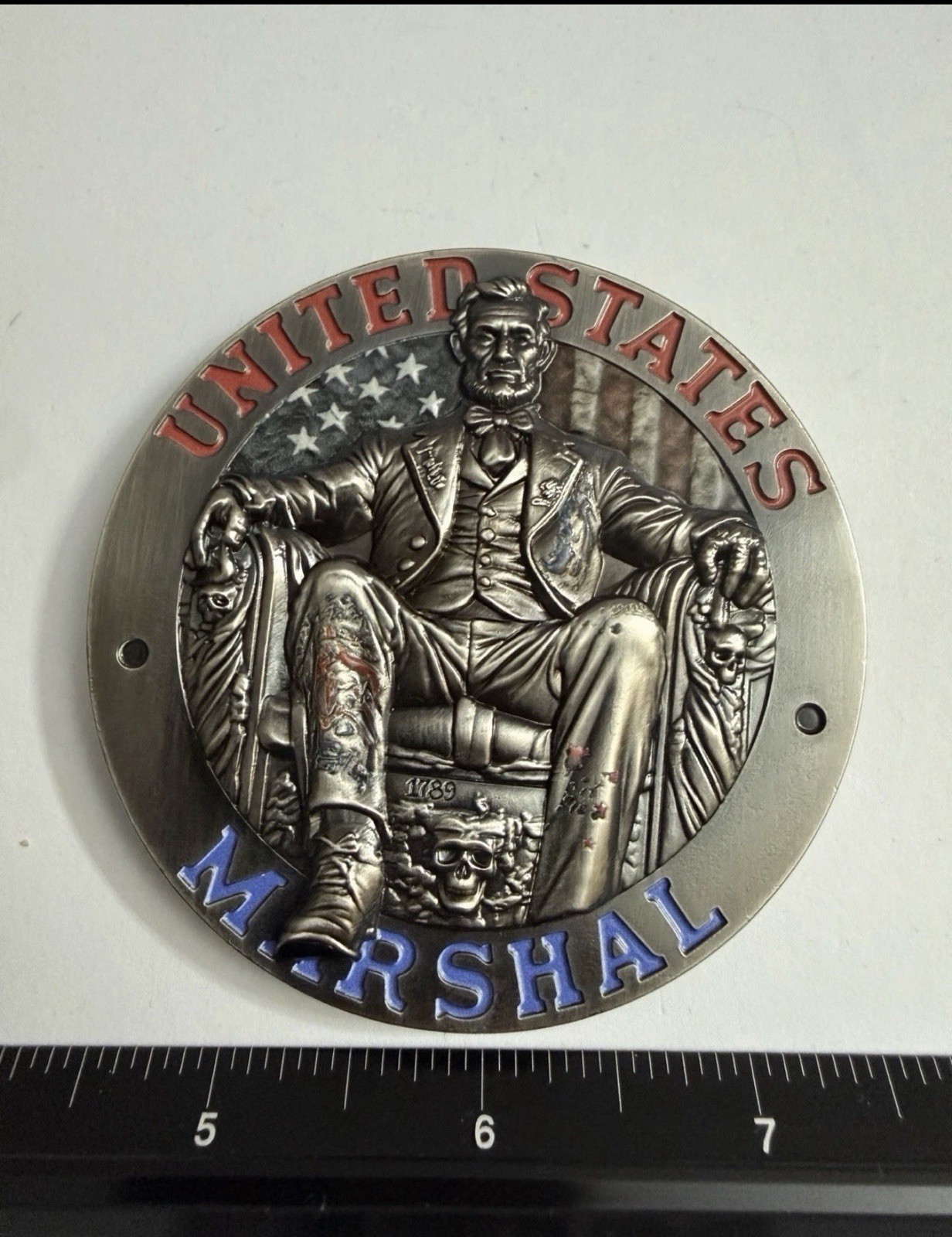 BA Customs Coins US Marshal District of Columbia Lincoln Eagle Challenge Coin