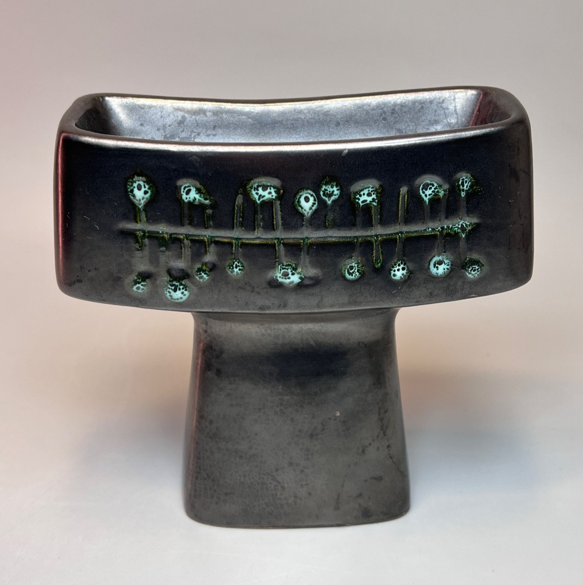 VTG Czech Mid-century Modern Ceramic Candlestick Jitka Forejtova Candle Holder