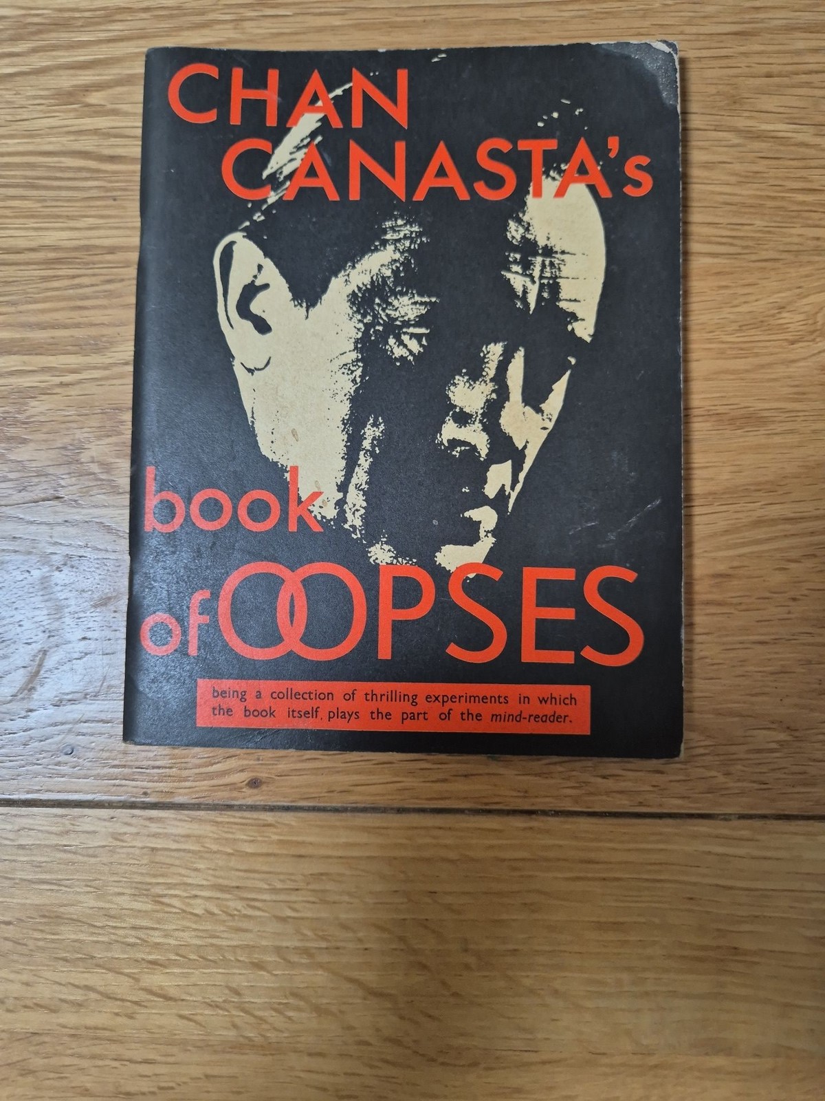 Chan Canasta's Book of Oopses 1966 First Edition Magic Mentalism Book