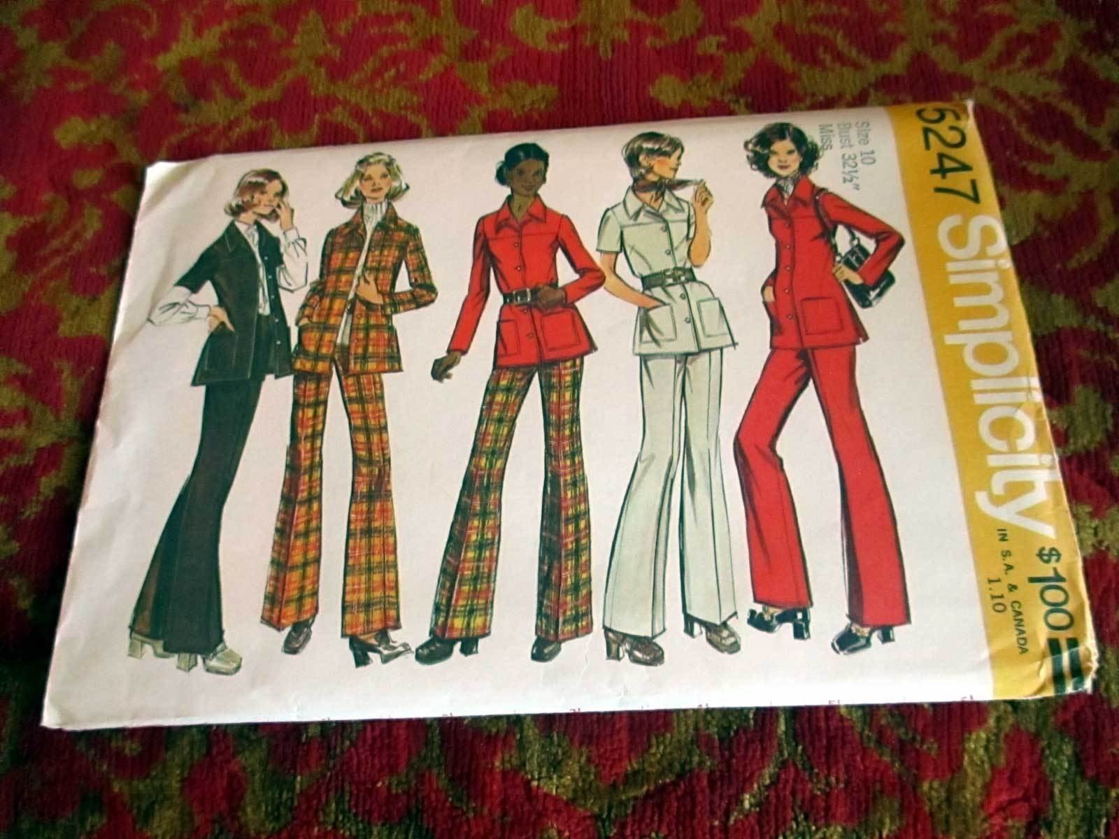 NEW SZ 10 Simplicity 5247 Misses SHIRT JACKET PANTS UN-CUT & FACTORY FOLDED FF