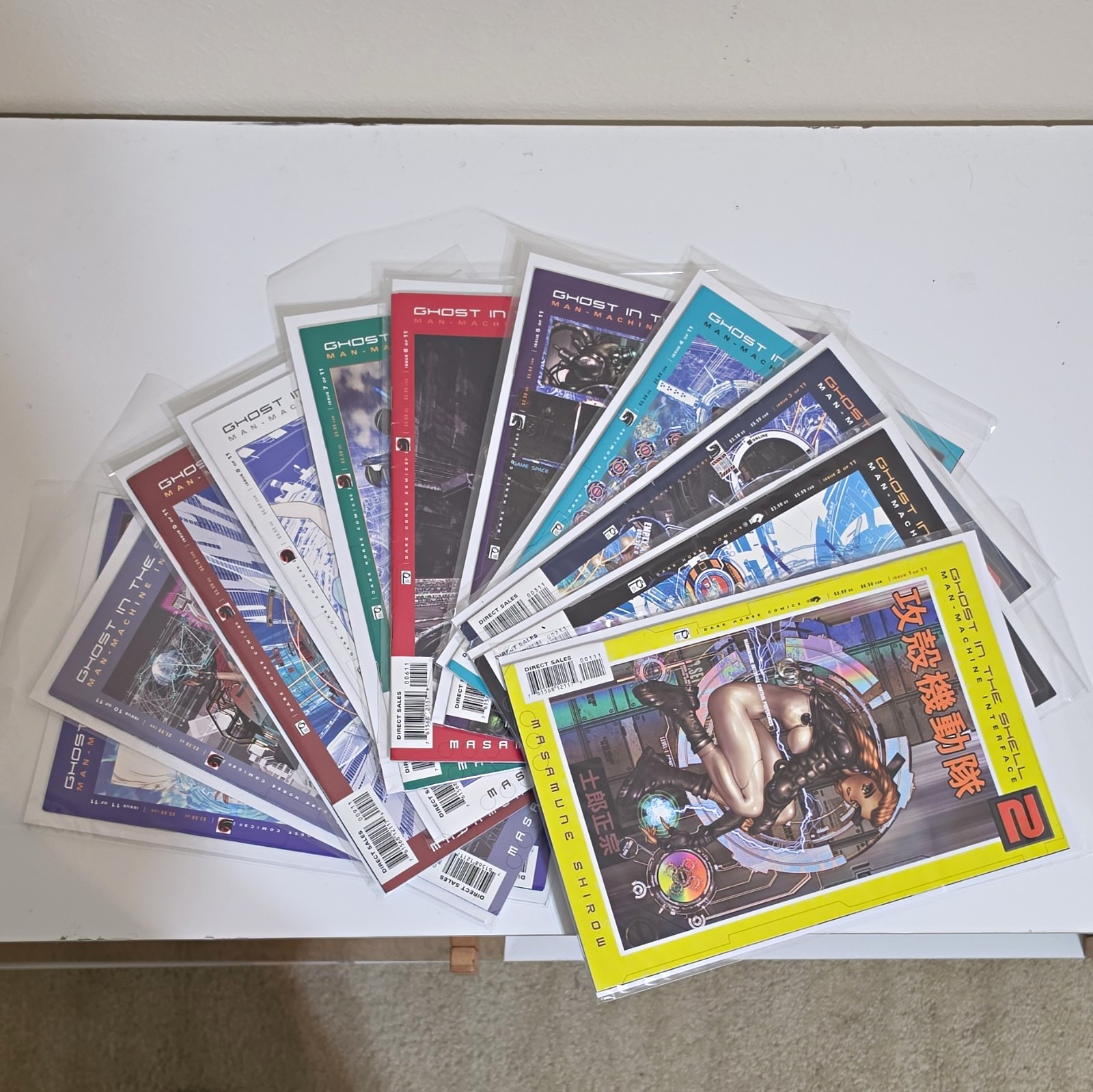 Ghost In The Shell 2 #1-11 Full Set Comics Dark Horse 1995 Masamune Manga lot 11