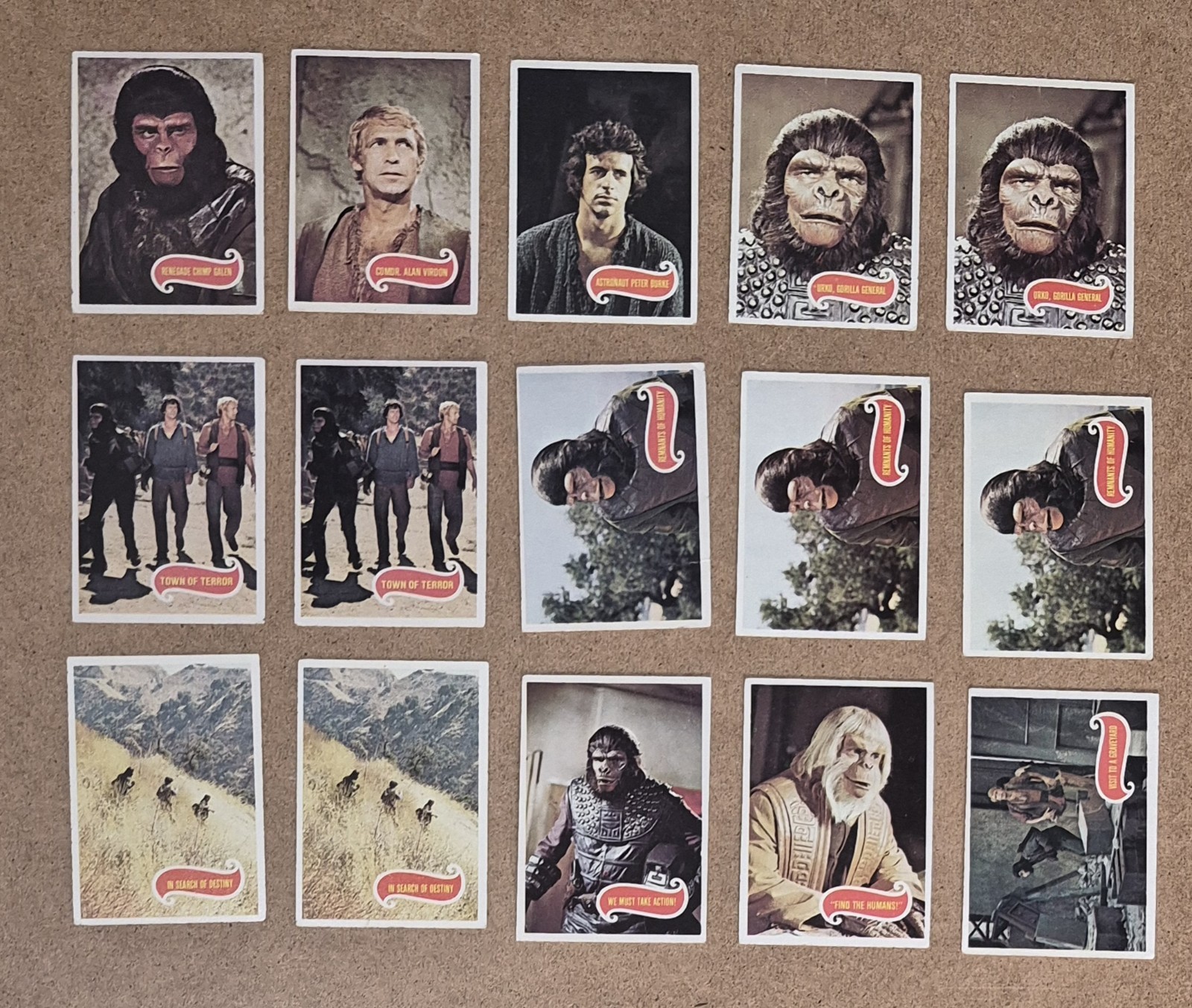 1975 Topps 1968 Planet Of The Apes Partial Set 66 Vintage Cards VG Lot