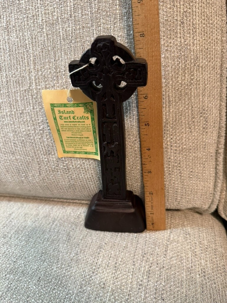RARE  Irish Turf Cross/St.Patrick's Day Decor